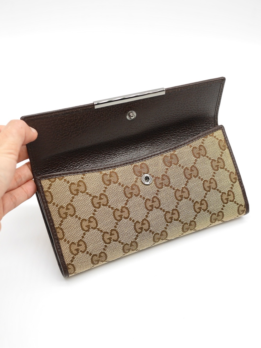 🍓GUCCI GG Envelop Canvas Wallet - Picture 8 of 13